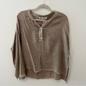 Tan Zara top